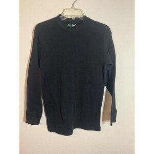 Style Wear Thermal Waffle T-Shirt Long Sleeve Winter Casual Black Men Sz Medium